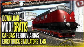 ▶️PACK CARGAS FERROVIÁRIAS COM EXCESSO DE PESO PARA EURO TRUCK SIMULATOR 2 1.45