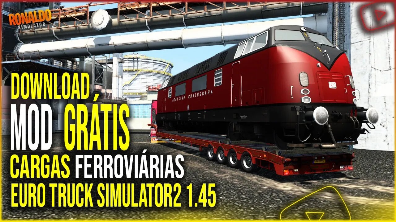 ▶️PACK CARGAS FERROVIÁRIAS COM EXCESSO DE PESO PARA EURO TRUCK SIMULATOR 2 1.45