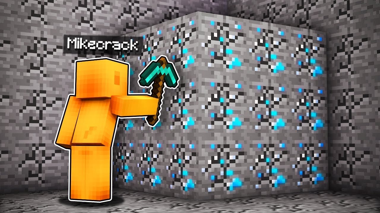 Paso MINECRAFT pero puedo PICAR CHUNKS ENTEROS 😱⛏ MIKECRACK MINECRAFT PERO