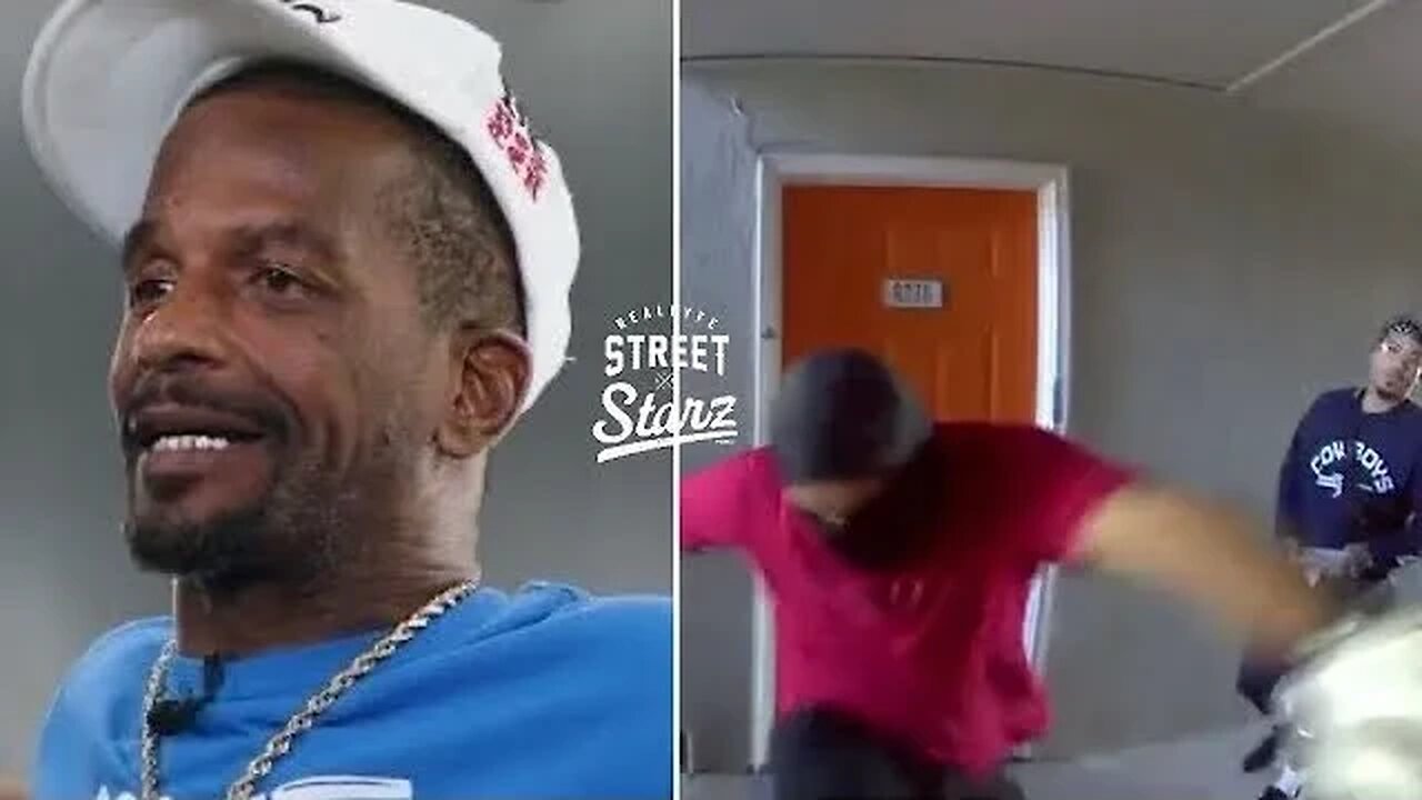 Charleston White on 2 Men posing as Maintenance Trying to kick down Apt door and being sh0t at!