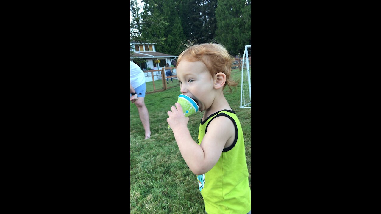 My first snow cone