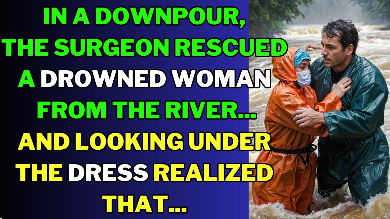 In a downpour, the surgeon rescued a drowned woman from the river...