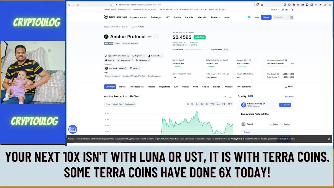 Your Next 10x Isn't With Luna Or UST, It Is With Terra Coins. Some Terra Coins Have Done 6X Today!