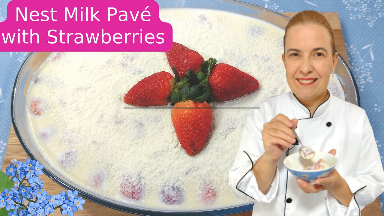 How to Make a Nest Milk Pavé with Strawberries That Everyone Will Love