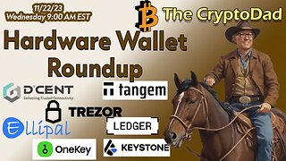 CryptoDad's 🔐 Hardware Wallet Roundup Live! - Black Friday Wallet Deals! | Nov 22nd 9 AM EST 🚀