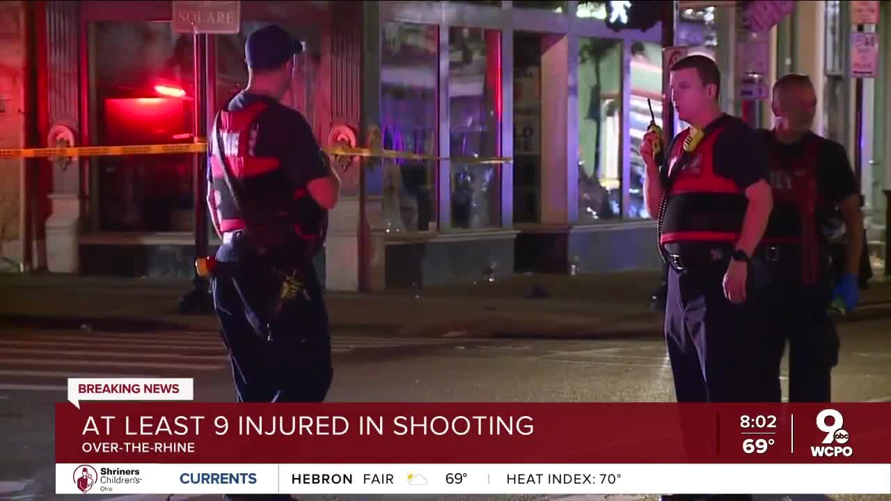 At least nine injured in shooting