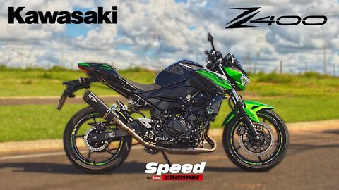 Testando Kawasaki Z400 2020 + Jeskap Full | Analise Completa | Speed Channel