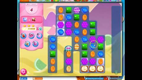 Candy Crush Level 3487 Talkthrough, 23 Moves 0 Boosters