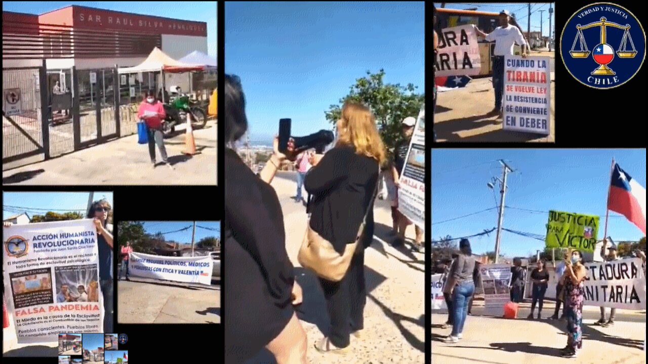 Viuda manifestándose frente a consultorio donde matan pacientes para inflar cifras COVID 19 $$$