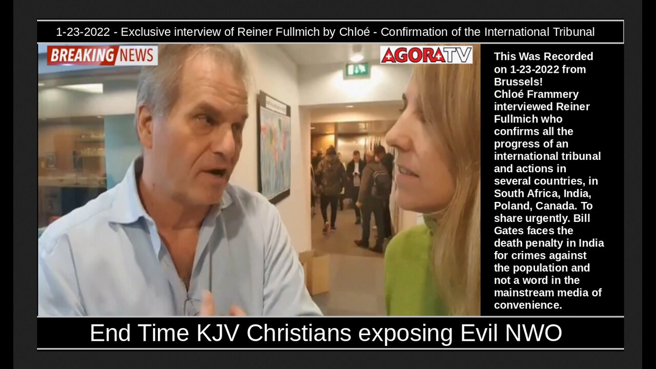 1-23-2022 - Exclusive interview of Reiner Fullmich by Chloé - The International Tribunal