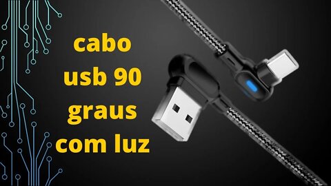 Cabo Usb Tipo C Em L 90 Graus Reforçado agora nao quebra mais