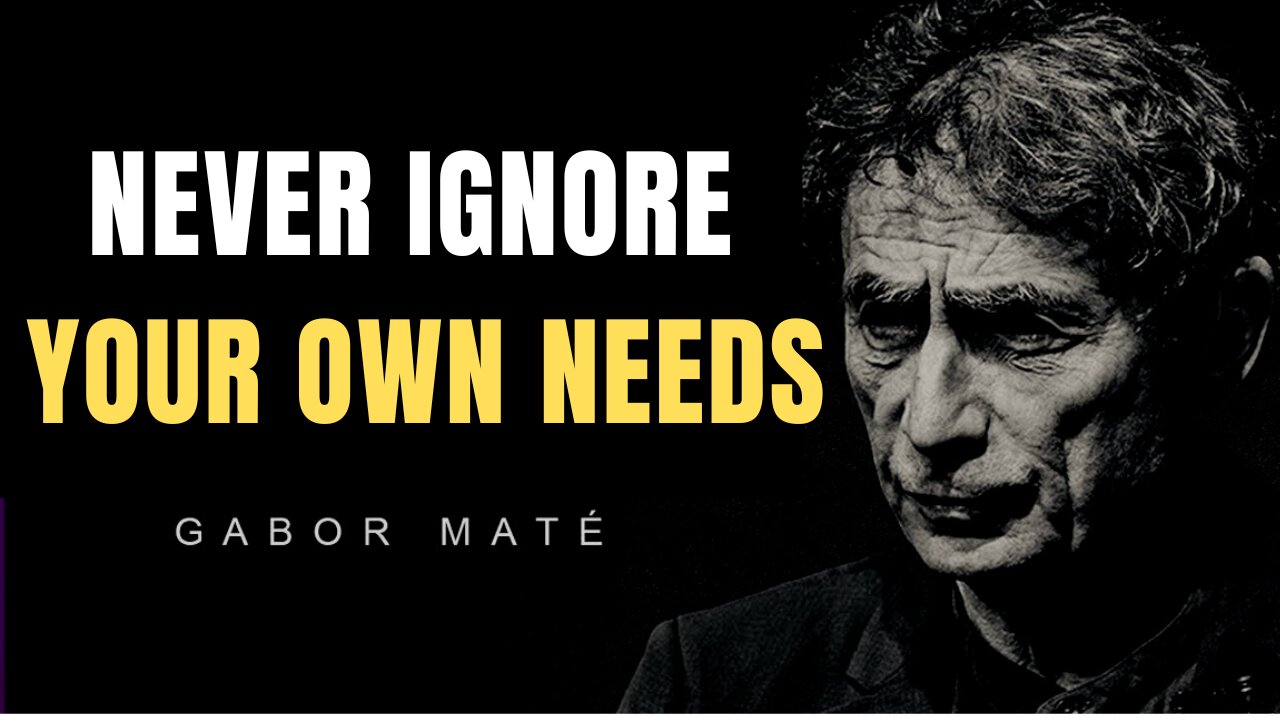 Dr Gabor Maté Life-Affirming Talk On Never Ignore Your Own Needs