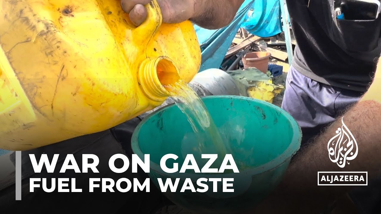 Gaza's artisanal fuel: Palestinians transform plastic trash to energy