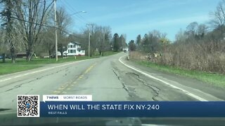 "It's a wreck", neighbors in West Falls wonder when NY-240 will get fixed