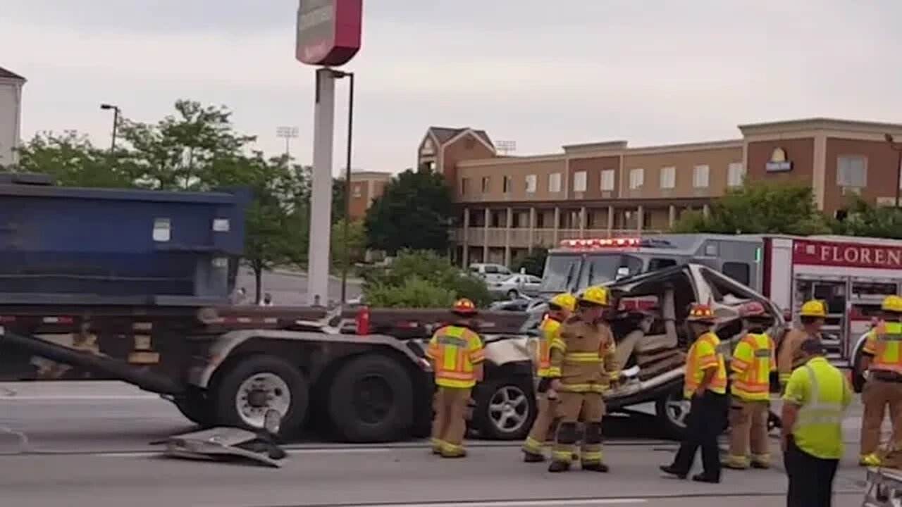 Summer of 2016 - Big truck accident on the way to work.