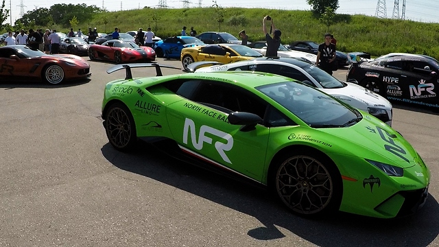 Mysterious philanthropist leads supercar rally through radar speed trap