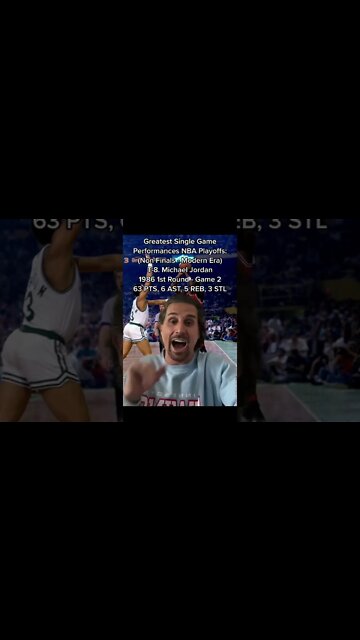 Greatest Playoff Performances (Non-NBA Finals Edition) Modern Era #shorts