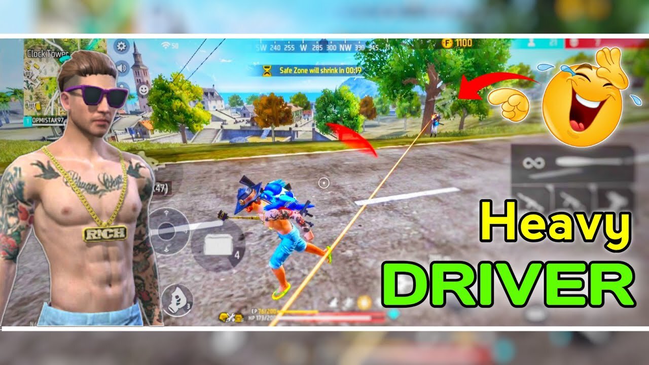 Heavy Driver in free fire | free fire funny video | free fire | free fire max