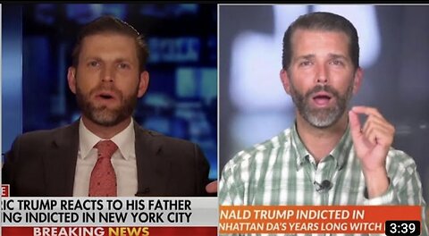 Donald trump's son react to his hush money indictment