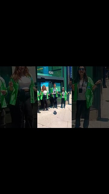 A giant walks through my video