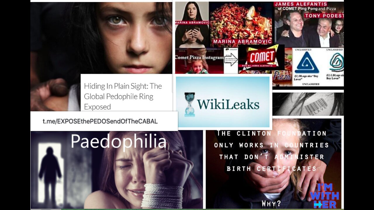 WIKILEAKS EXPOSES PEDOBASTARD RINGS - from PizzaGate, Epstein and much more