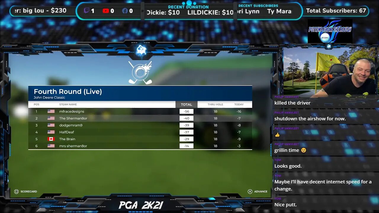 PGA 2K21 PFTR Society Rounds @ TPC Deere Run