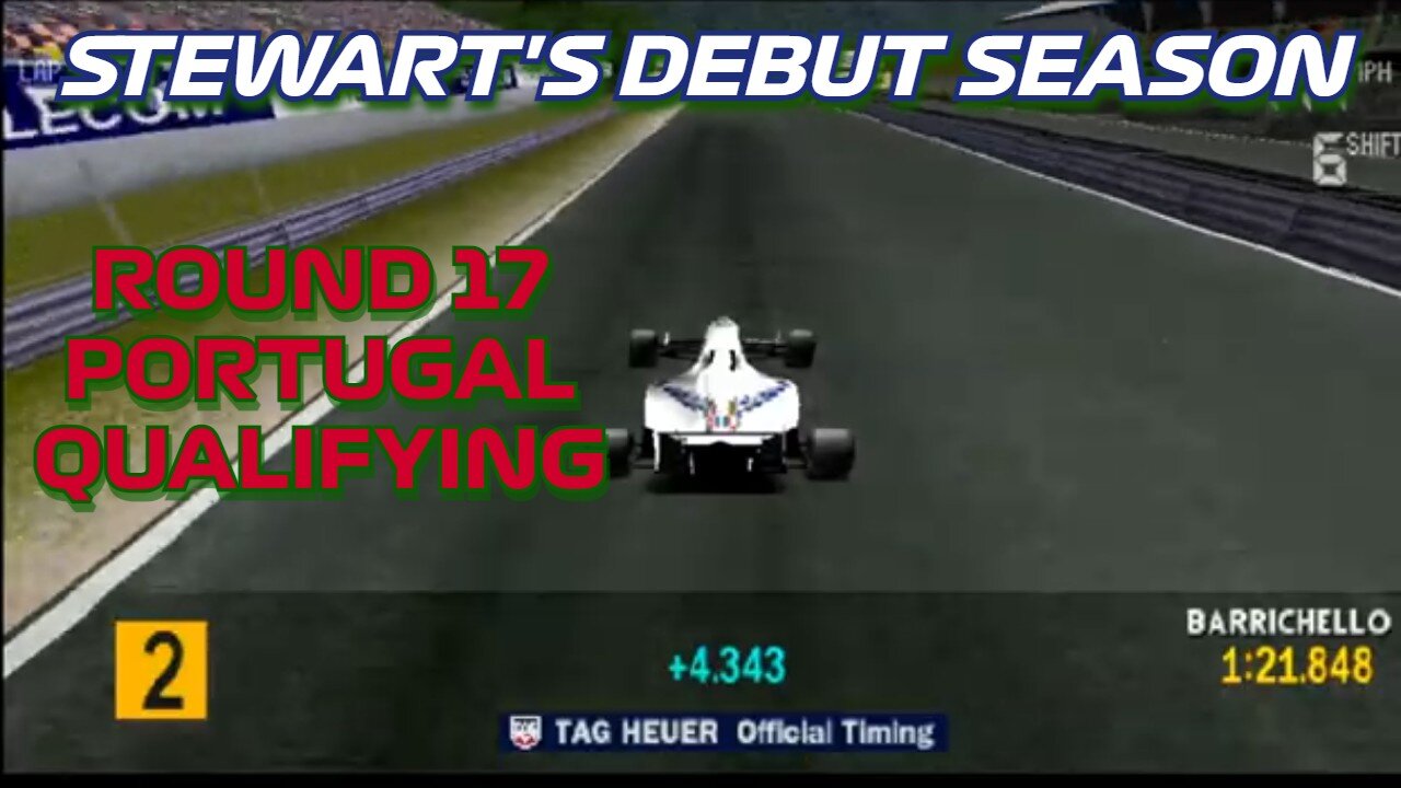 Stewart's Debut Season | Round 17: Portuguese Grand Prix Qualifying | Formula 1 '97 (PS1)