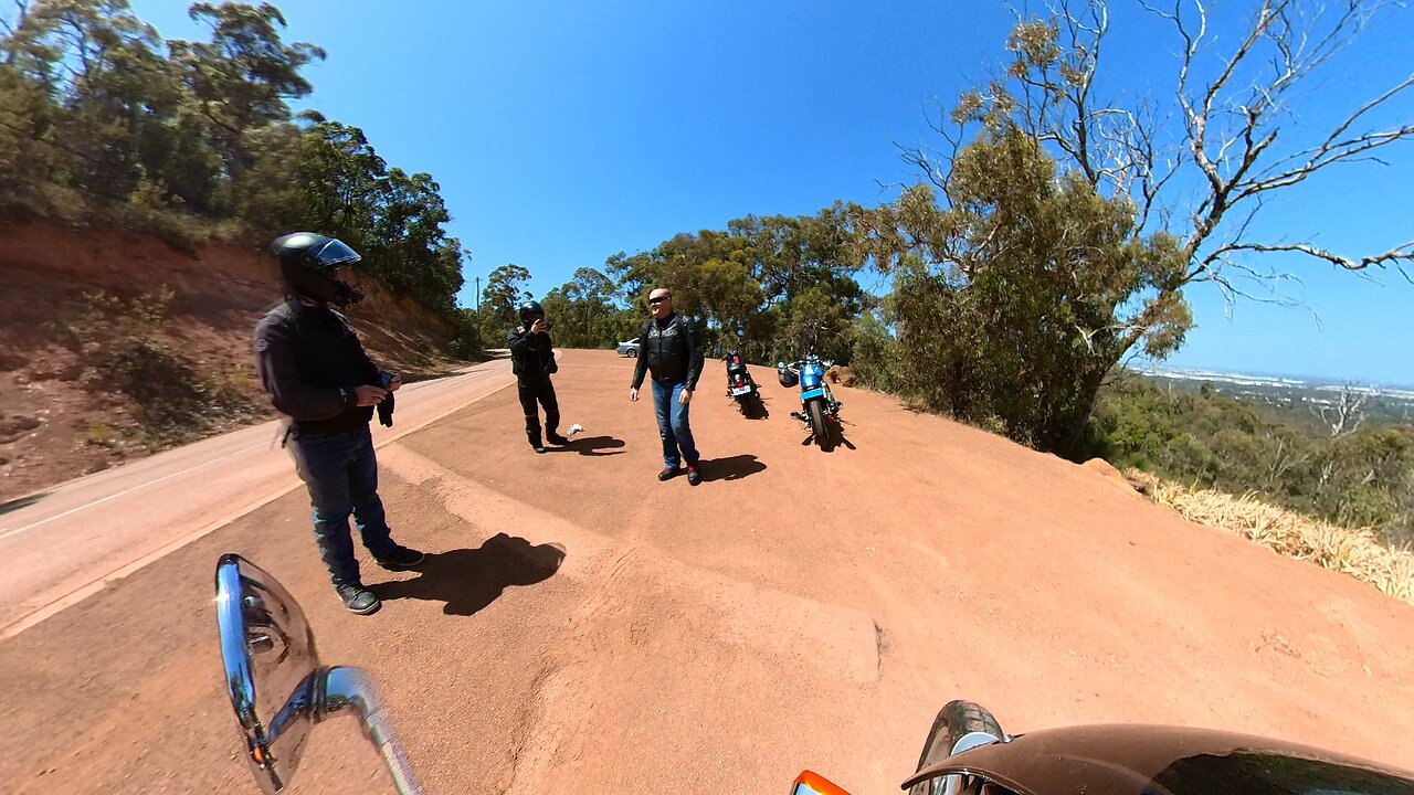 Three Royal Enfields Ride to Kalamunda Western Australia on a Beautiful summers day 14/11/23