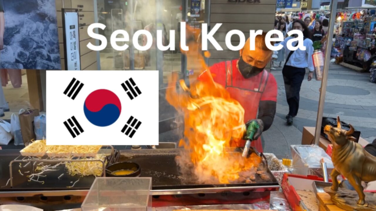 Korea Sizzling BBQ street food!