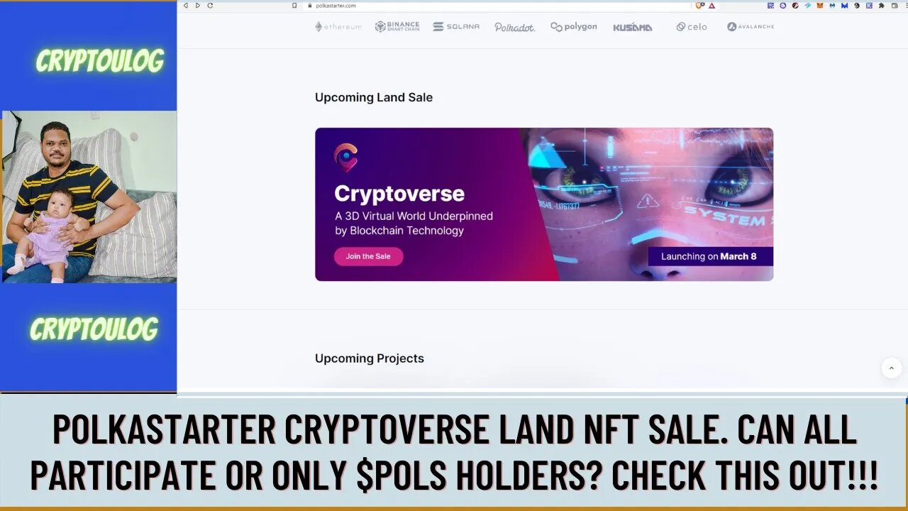 Polkastarter Cryptoverse Land NFT Sale. Can All Participate Or Only $POLS Holders? Check This Out!!!