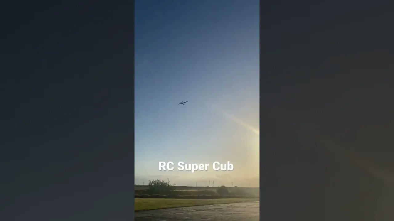 This is an RC Cub that I got from the donations bin in my club. I donated some money for the model.
