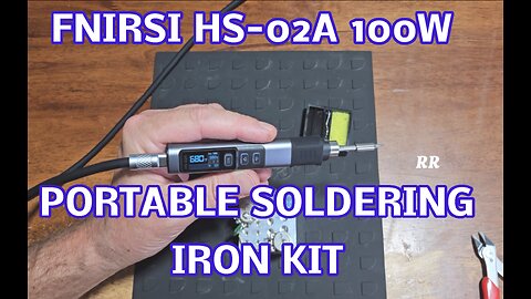 FNIRSI HS-02A 100W Portable Smart Soldering Iron Kit, 6 Tips