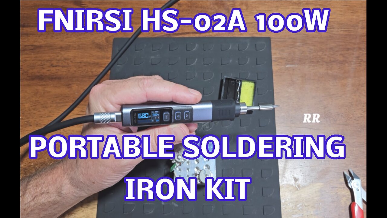 FNIRSI HS-02A 100W Portable Smart Soldering Iron Kit, 6 Tips