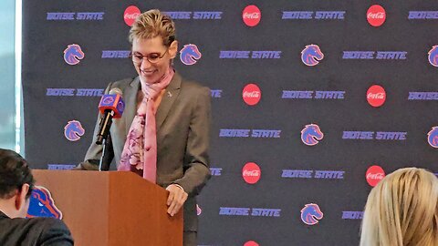 Doctor Marlene Tromp Introducing New Boise State Head Football Coach, Spencer Danielson 12/04/2023