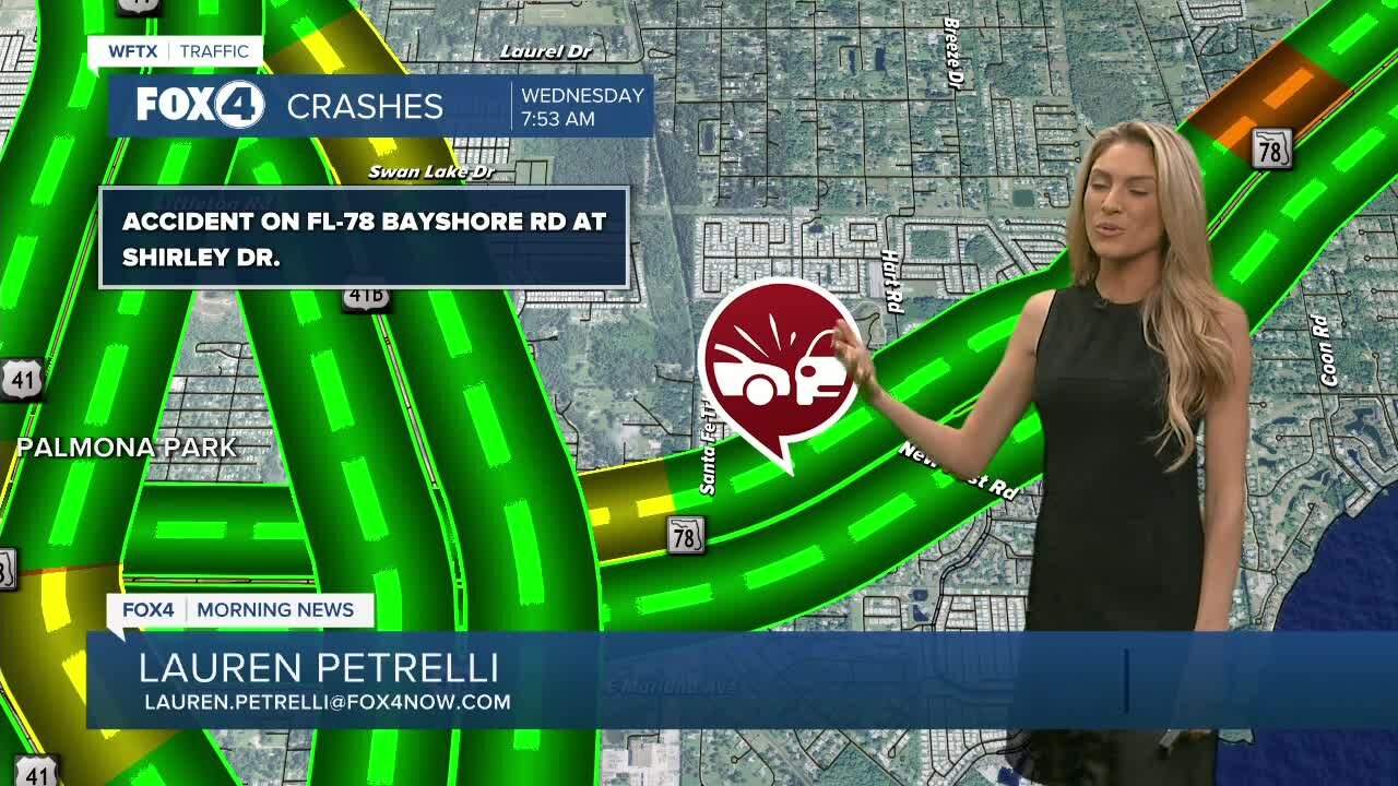 It's Live TV: Lauren is too eager to give the traffic report