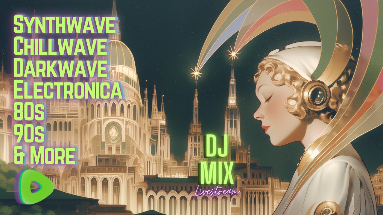 Friday Night Synthwave 80s 90s Electronica and more DJ MIX Livestream Future is the Past Edition