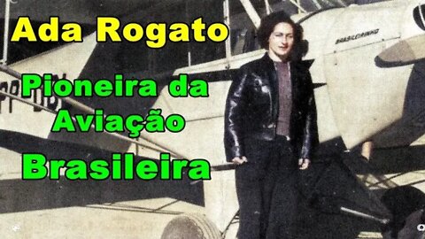 [ VÍDEO RARO ] Ada Rogato, uma pioneira da aviação no Brasil em 1951 - COLOR #aviação #avião