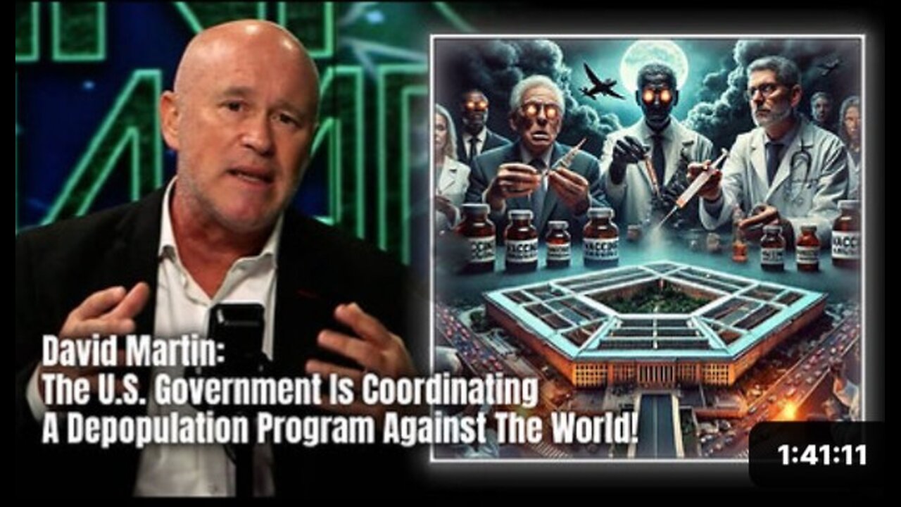 The U.S. Corporation Is Coordinating A Depopulation Program Against The World! This is WWIII.