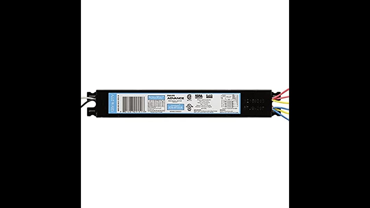 Advanced ICN-3P32-N Fluorescent Ballast, 3 Lamp, F32 T8, 28W, 120277V