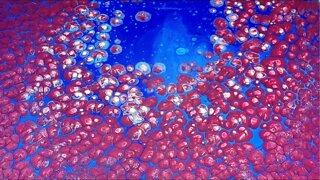 Acrylic Pouring Metallic Pearl Pour Explosion! | No Silicone Cells Acrylic Pour