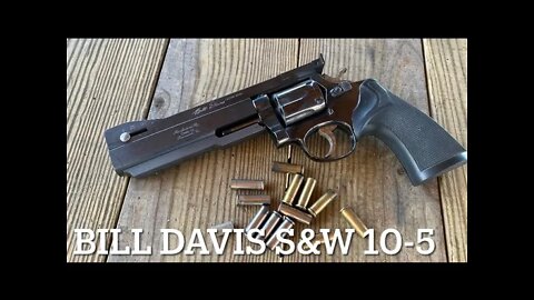 Bill Davis S&W model 10-5 PPC competition revolver. Smith and Wesson. Wadcutters