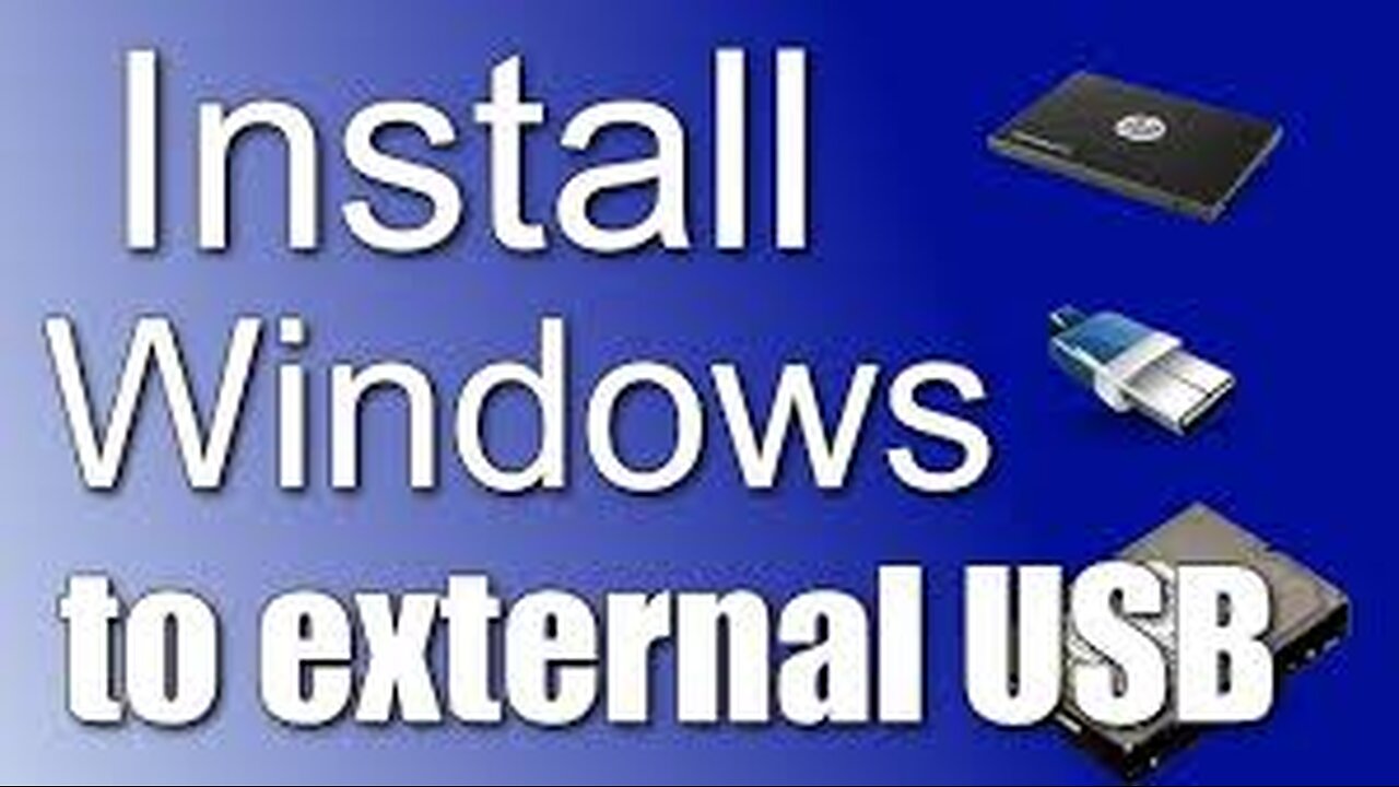 How to install Windows on an external drive