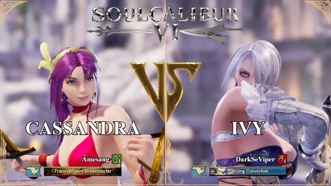 Cassandra (Âmesang) VS Ivy (DarkSeViper) (SoulCalibur™ VI: Online)