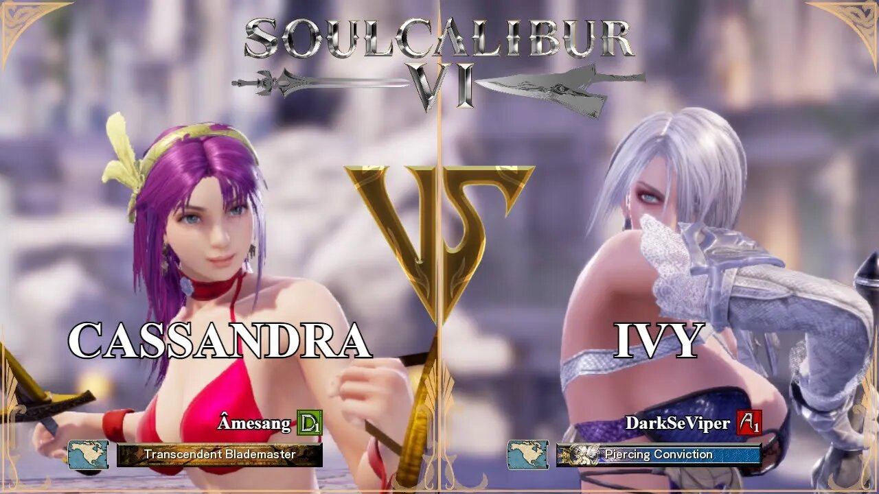 Cassandra (Âmesang) VS Ivy (DarkSeViper) (SoulCalibur™ VI: Online)