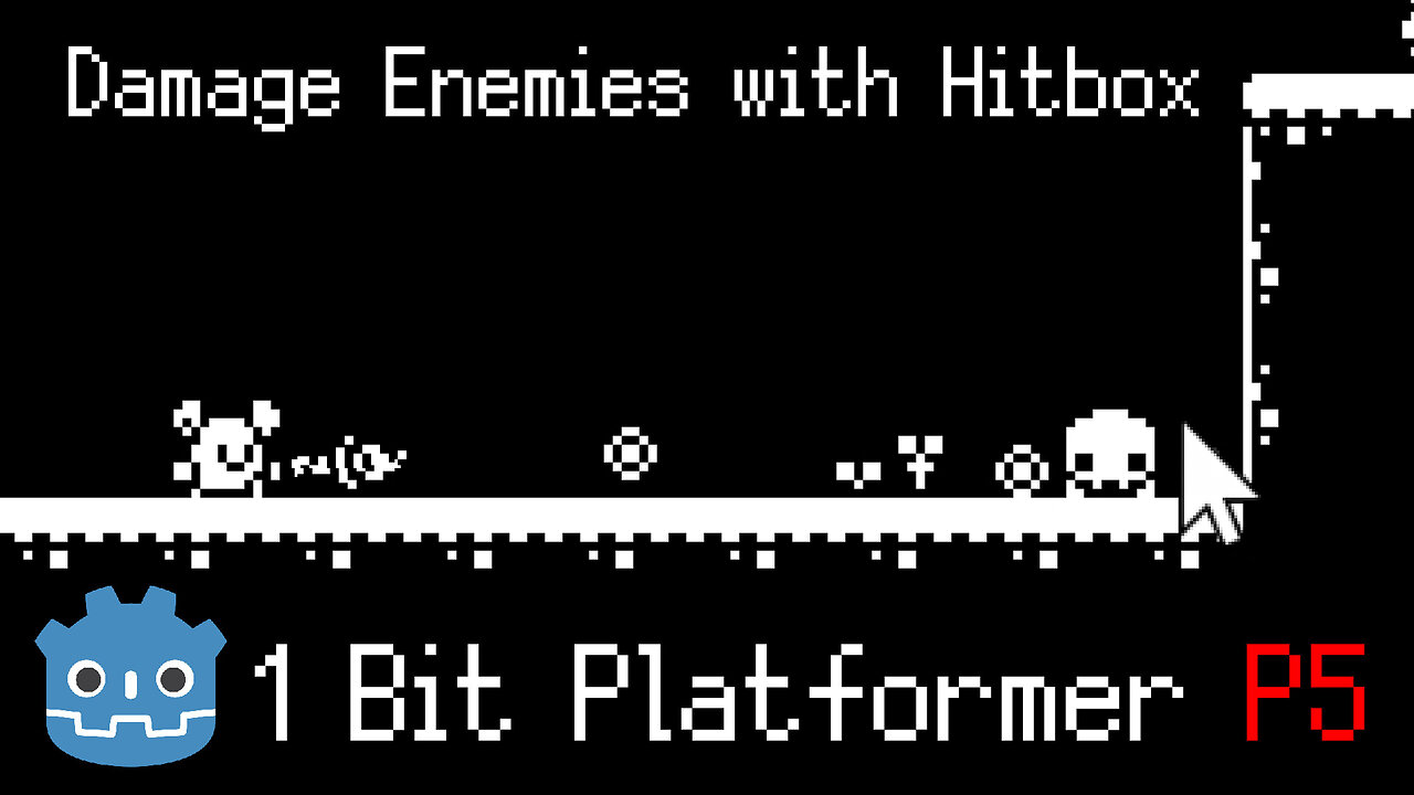 Damageable Enemies, Hitboxes, & Hurtboxes - 1 Bit Platformer Part 5 - Godot 4.3 Series