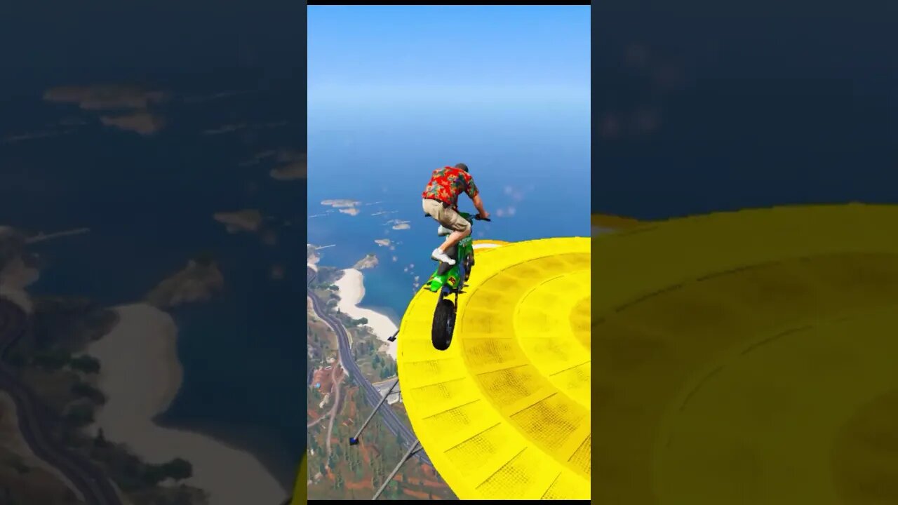 THE MOST INSANE STUNTS ON MOUNT CHILIAD - GTA 5! #shorts #gta5 #shortsfeed | TECHNO GAMERZ GTA 5