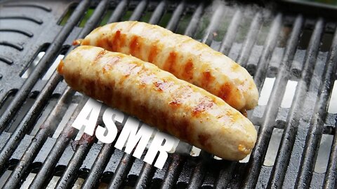 ASMR BBQ FOOD 🥩 / CITY NOISE / SOUND OF FRYING MEAT / WIND NOISE