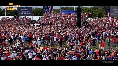 Trump Rally Crowd in Tampa, Florida.