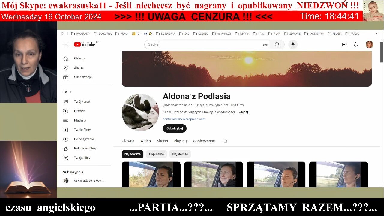 4961 - Weryfikacja wibracji Pani Aldony z kanału ‪@AldonazPodlasia‬ - sami oceńcie 👮‍♀️ - 16.10.2024