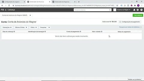 PLATAFORMA DE RASTREAMENTO - CURSO PRÁTICO FACEBOOK ADS - Configuração de Pagamento